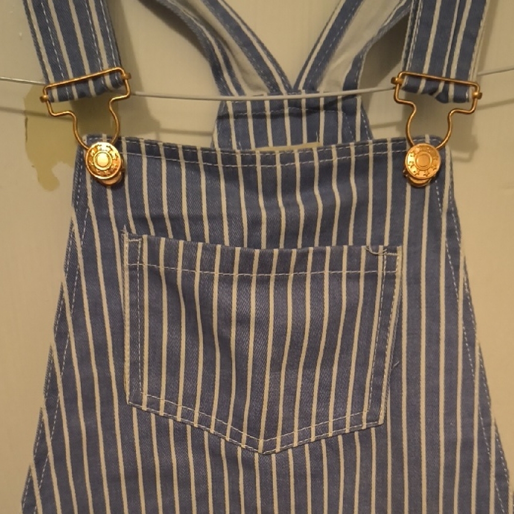 NWT Love Republic | Navy Striped Kids Overalls - Picture 4 of 6
